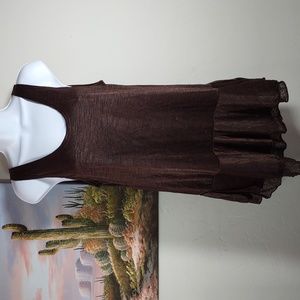 Pretty Angel Silk Blend Top w/Flounce Hemline
